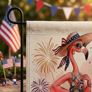 Unity in Diversity Celebrating 250 Years Flamingo July 4th Garden Flag - FlamingoAholic