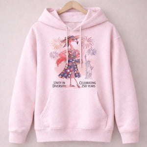 Unity in Diversity Celebrating 250 Years Flamingo July 4th Shirt - FlamingoAholic