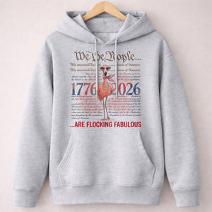 We The People Are Flocking Fabulous - Patriotic Flamingo T-Shirt - FlamingoAholic