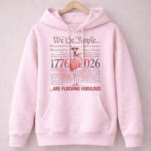 We The People Are Flocking Fabulous - Patriotic Flamingo T-Shirt - FlamingoAholic