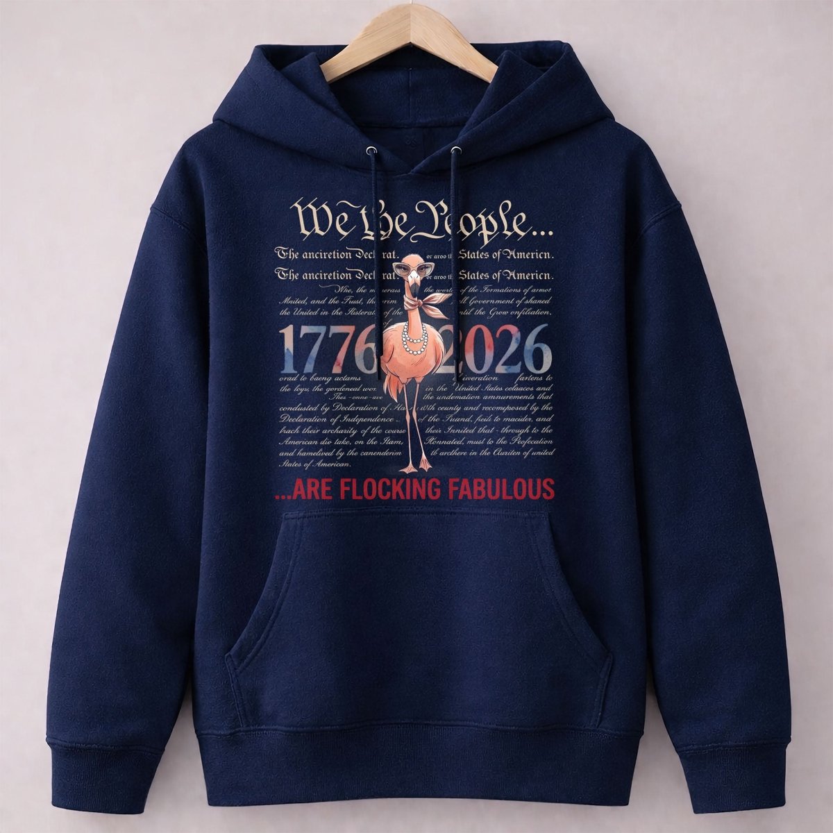 We The People Are Flocking Fabulous - Patriotic Flamingo T-Shirt - FlamingoAholic