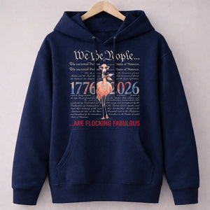 We The People Are Flocking Fabulous - Patriotic Flamingo T-Shirt - FlamingoAholic