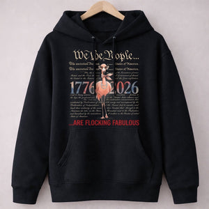 We The People Are Flocking Fabulous - Patriotic Flamingo T-Shirt - FlamingoAholic