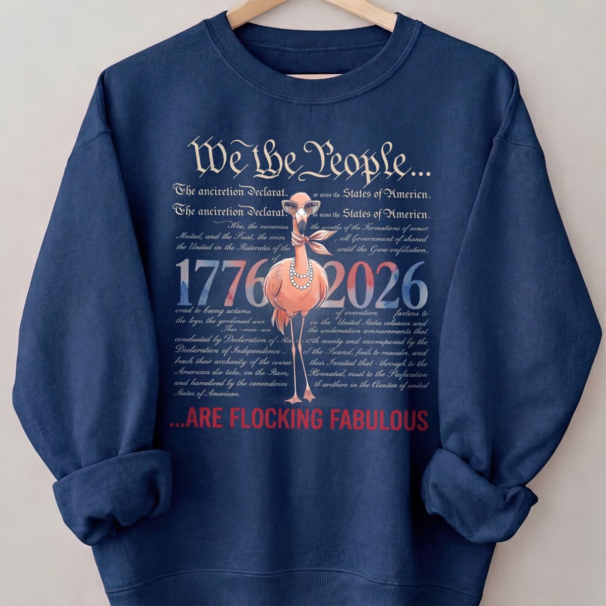 We The People Are Flocking Fabulous - Patriotic Flamingo T-Shirt - FlamingoAholic