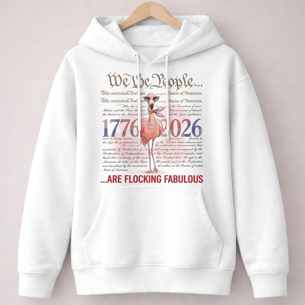 We The People Are Flocking Fabulous - Patriotic Flamingo T-Shirt - FlamingoAholic