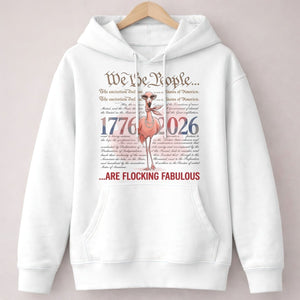 We The People Are Flocking Fabulous - Patriotic Flamingo T-Shirt - FlamingoAholic